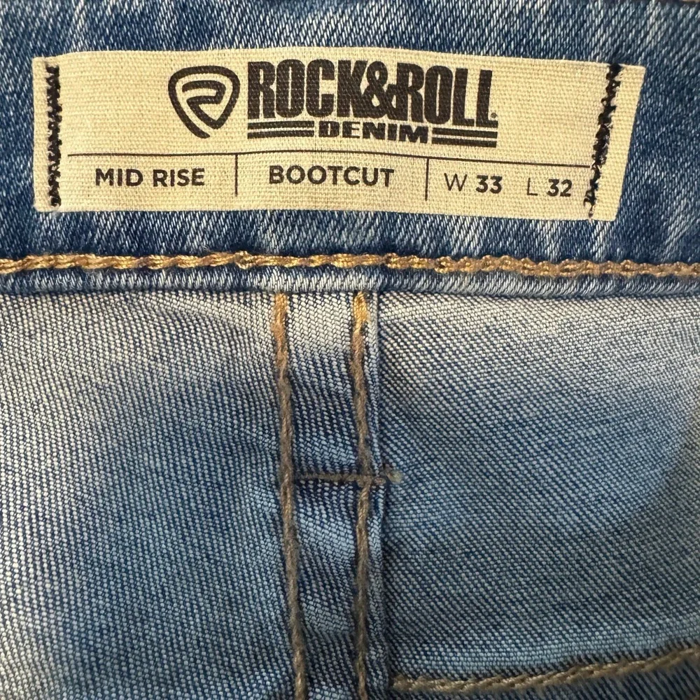 NEW Rock & Roll Denim Flawless Fit Bootcut Jeans Women's 33X32 Mid Rise‎ Landman
